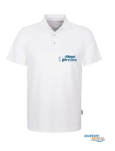 Sommer Polo-Shirt COOLMAX® mit Logo - weiß